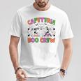 Retro Cafeteria Boo Crew Cafeteria Worker Ghost Halloween T-Shirt Unique Gifts