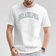 Retro Philadelphia Souvenir Classic Philadelphia Grey Green T-Shirt Unique Gifts