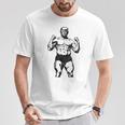 Ropa De Gimnasio Divertida Y Patriótica Donald Pump Trump Flex Camiseta unisex Regalos divertidos