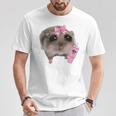 Sad Hamster Meme Drink Bottle Gray T-Shirt Lustige Geschenke