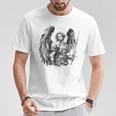 Saint Michael The Archangel Tattoo Style T-Shirt Lustige Geschenke