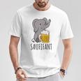 Saufifant Beer Drinker Saufen Party Saying T-Shirt Lustige Geschenke