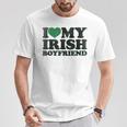 St Patrick Day I Love Irish Boys I Heart My Irish Boyfriend T-Shirt Personalized Gifts