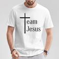 Team Jesus I Jesus Christ Redeemer Christianity T-Shirt Lustige Geschenke