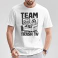 Team Trash Tv Raccoon Gray T-Shirt Lustige Geschenke