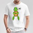 Turtle Nö Children's For Girls And Boys Green S T-Shirt Lustige Geschenke