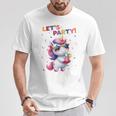 Unicorn Lets Party Outfit Boys Party Unicorn T-Shirt Lustige Geschenke