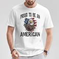 Usa American Flag Tourist Holiday America T-Shirt Lustige Geschenke