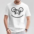 Vélo Souriant Drôle T-Shirt Cadeaux drôles