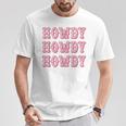 Vintage Howdy Rodeo Western Country Southern Cowgirl T-Shirt Unique Gifts