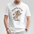 Vintage Howdy Y'All Rodeo Western Country Southern Cowgirl T-Shirt Unique Gifts