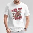 Vintage North Pole Rodeo Cowboy Santa Country Christmas T-Shirt Unique Gifts