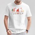 Women's Christmas Jumper Christmas Gnome Gnome Long-Sleeved T-Shirt Lustige Geschenke