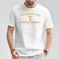 Yellowstone Dutton Ranch Gold Pocket Logo Long-Sleeved S T-Shirt Lustige Geschenke