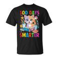 100 Days Of School Cute Cat Boys Girls Kid 100Th Day Teacher T-Shirt