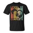 40 Geburtstag Männer Gamer Level 40 Complete T-Shirt