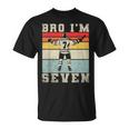 7Th Birthday Ice Hockey Boy 7 Year Old Hockey Player T-Shirt