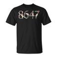 8647 Retro 86 47 Anti-Trump Flower President T-Shirt