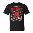 9Th Birthday Hockey Lovers It's Great To Be 9 Years Old T-Shirt