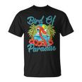Acances À La Plage Rétro Oiseau De Paradis Palmier Océan Soleil T-Shirt