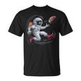 Astronaut Playing Football Vintage Space Football T-Shirt