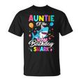 Auntie Of The Shark Birthday Boy Girl Party Family Group T-Shirt