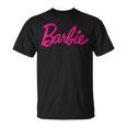 Barbie Official Barbie Logo Ladies Multi Colour T-Shirt