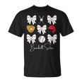 Baseball Sister Coquette Bow Girls Cheer Baseball T-Shirt