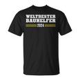 Bauhelfer 2024 Thank You Construction Worker Construction Craftsman Construction Site T-Shirt