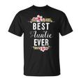 Best Auntie Ever Co Best Auntie Ever Floral Aunt T-Shirt