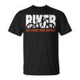 Biker Eat Sleep Ride Repeat Mountainbike Bicicleta Mtb Camiseta unisex