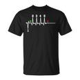 Biker Saying Motorcycle 1N23456 Ecg Heartbeat Motorcycle Biker T-Shirt