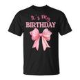 Birthday Girl Coquette Birthday Girl Pink Coquette Bow T-Shirt