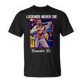 Bjj Legends Never Die Bjj Gi Brasileño Jiu Jitsu Camiseta unisex