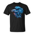 Blue Betta Fish And Siamese Betta Fish Tank Owner T-Shirt