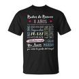 Bodas De Bronce 8 Años Aniversario De Boda Regalo Camiseta unisex