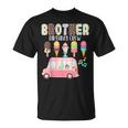 Brother Birthday Crew Ice Cream Truck Bday Ice Cream Party Camiseta unisex