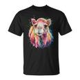 Camel Women's Colourful Watercolour Camel T-Shirt