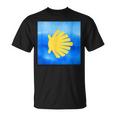 Camino De Santiago Scallop Shell Sign Camiseta unisex