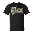 Camo Patriotic Mallard Duck Camouflage Flying Duck Hunting T-Shirt