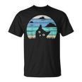 Cat Women's Meow Cat Motif T-Shirt