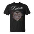 Confetti In Heart Fancy Dress Carnival Confetti Costume Outfit T-Shirt