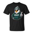 Cool Face Eagles With Sunglasses Graphic Eagles Flying Bird T-Shirt