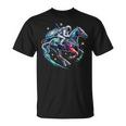 Cool Galaxy Jockey Astronaute Sur Les Courses Hippiques T-Shirt