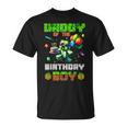 Daddy Of The Birthday Boy Party Video Gamer Pixel Number T-Shirt