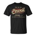 Das Ist Ein Powell Ding Das Würdest Du Nicht Verstehen Powell Name T-Shirt