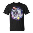 Disco Ball In Space Galaxy Club Retro T-Shirt