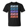 Divertido Regalo Nombre Amir Personalizado Primer Nombre Camiseta unisex