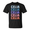 Divertido Regalo Nombre Celia Personalizado Primer Nombre Camiseta unisex