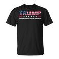 Donald Trump 2024 Recibiendo Balas Por Estados Unidos En Las Elecciones Camiseta unisex